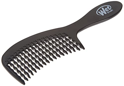 Detangling Comb for Black Hair - Wide Tooth Hair Detangler with WaveTooth Design - Gentle and Pain-Free