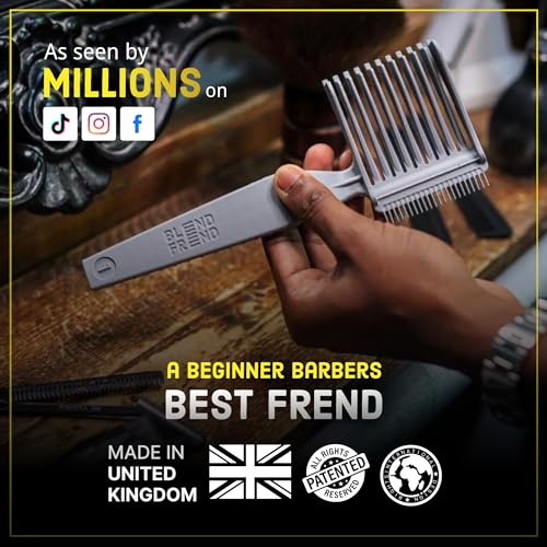 Blend Friend Comb: Grade 1 (3mm) for At-Home Users and Novice Barbers, U.K. Made