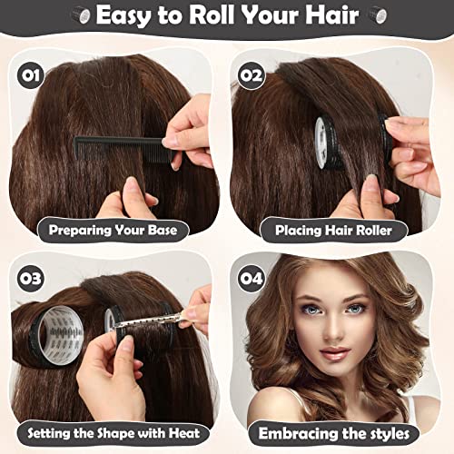 Hair Curlers Set with 24PCS Jumbo Thermal Rollers and Clips