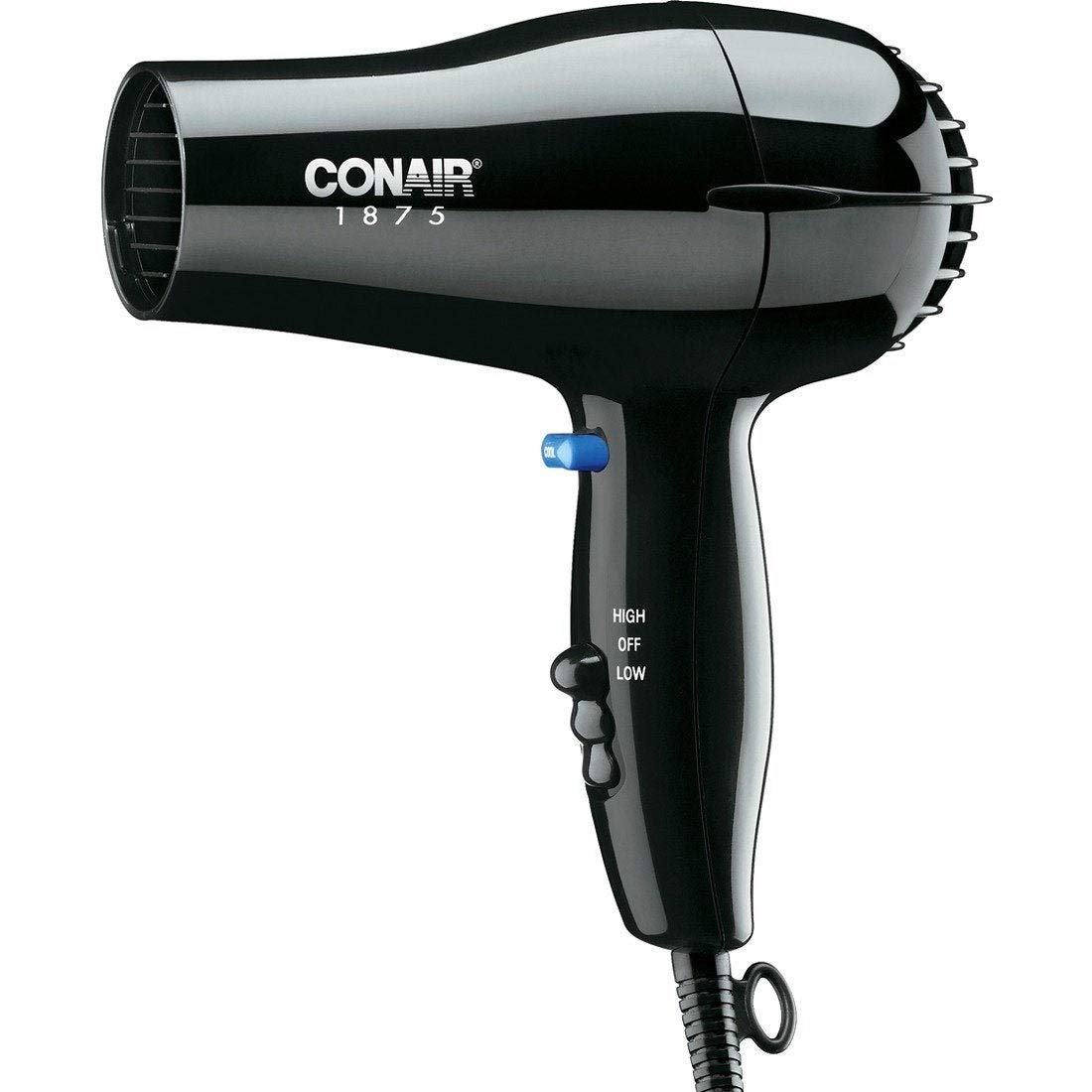 Black 1875W Handheld Hairdryer