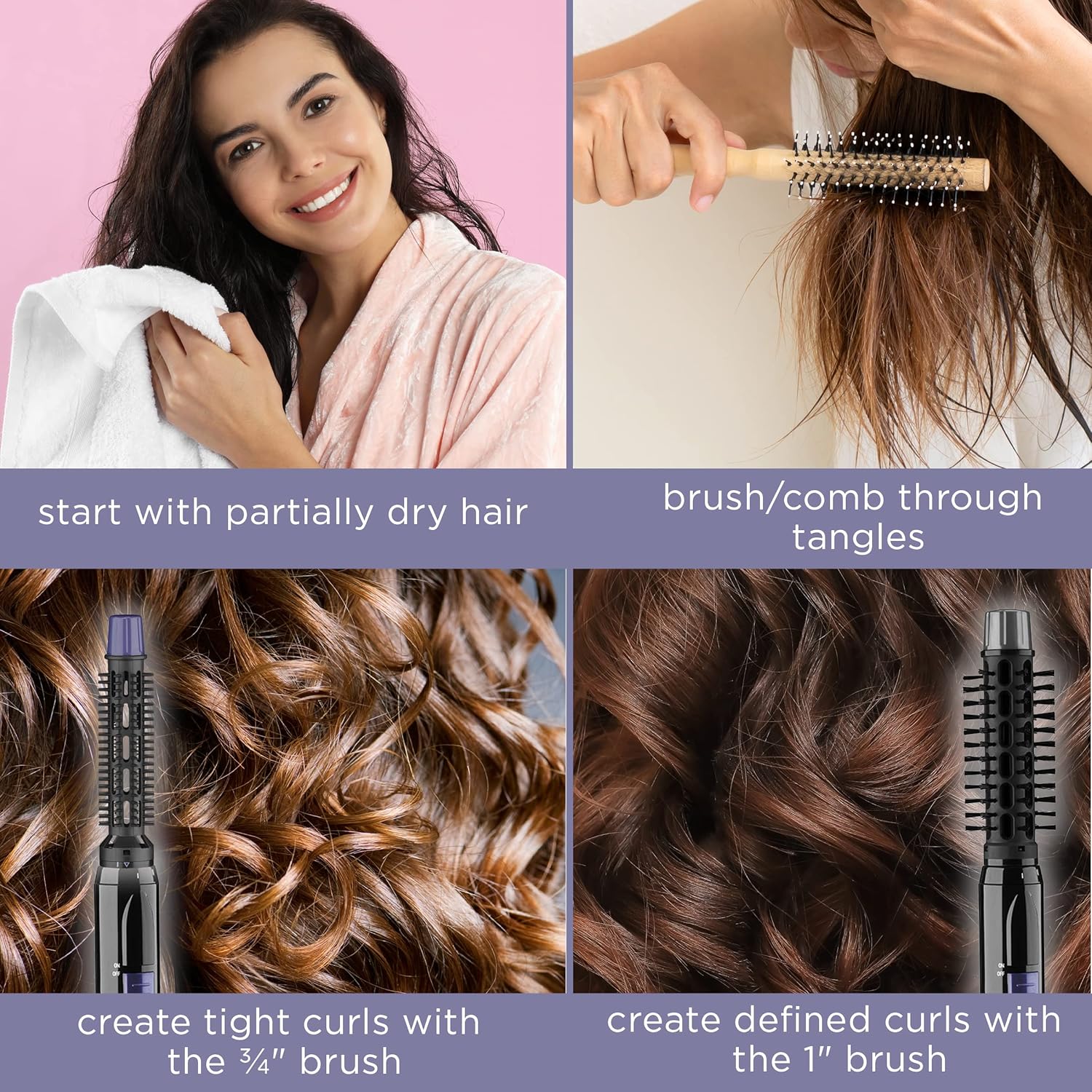 2-in-1 Hot Air Curl Brush